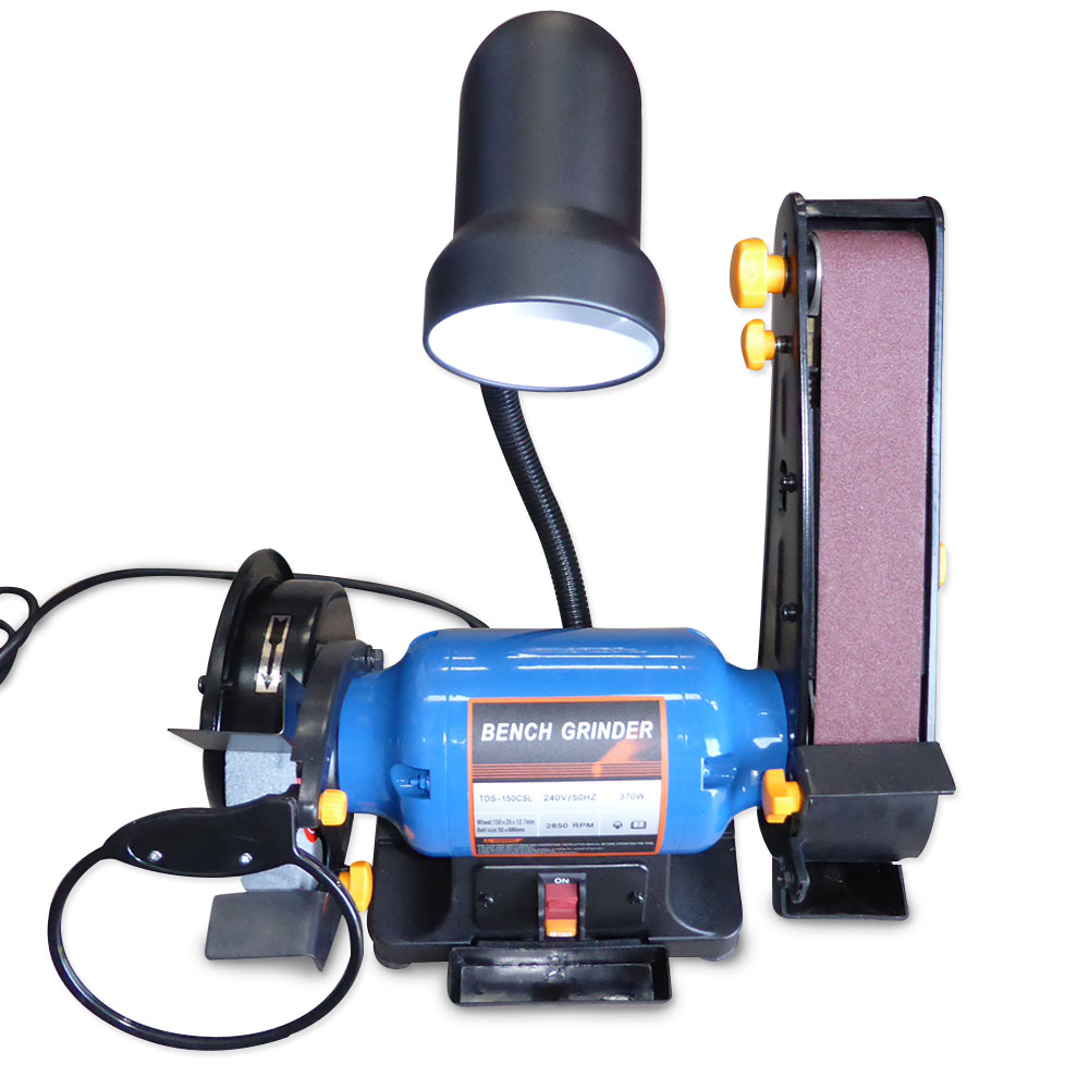 150mm/6inch Bench Grinder Linisher Sanding Grinding Wheel Belt Sander